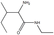 2-amino-N-ethyl-3-methylpentanamide Struktur