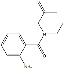 2-amino-N-ethyl-N-(2-methylprop-2-en-1-yl)benzamide Struktur