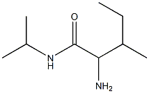 2-amino-N-isopropyl-3-methylpentanamide Struktur