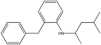 2-benzyl-N-(4-methylpentan-2-yl)aniline Struktur