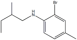 2-bromo-4-methyl-N-(2-methylbutyl)aniline Struktur