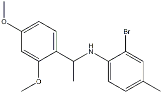 2-bromo-N-[1-(2,4-dimethoxyphenyl)ethyl]-4-methylaniline Struktur