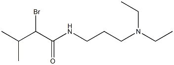 2-bromo-N-[3-(diethylamino)propyl]-3-methylbutanamide Struktur