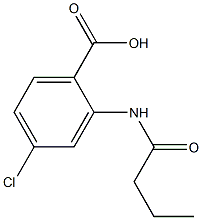 2-butanamido-4-chlorobenzoic acid Struktur