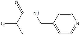 2-chloro-N-(pyridin-4-ylmethyl)propanamide Struktur