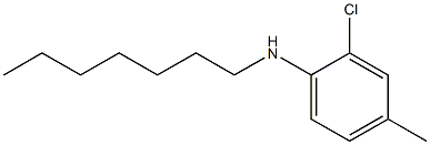 2-chloro-N-heptyl-4-methylaniline Struktur