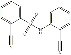 2-cyano-N-(2-cyanophenyl)benzenesulfonamide Struktur