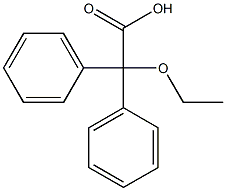 2-ethoxy-2,2-diphenylacetic acid Struktur