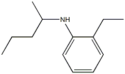 2-ethyl-N-(pentan-2-yl)aniline Struktur