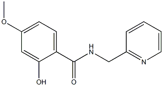 2-hydroxy-4-methoxy-N-(pyridin-2-ylmethyl)benzamide Struktur