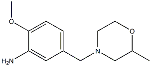 2-methoxy-5-[(2-methylmorpholin-4-yl)methyl]aniline Struktur