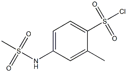 2-methyl-4-[(methylsulfonyl)amino]benzenesulfonyl chloride Struktur