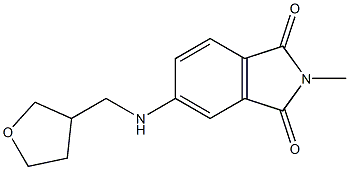 2-methyl-5-[(oxolan-3-ylmethyl)amino]-2,3-dihydro-1H-isoindole-1,3-dione Struktur