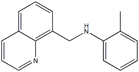 2-methyl-N-(quinolin-8-ylmethyl)aniline Struktur