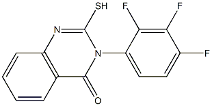 2-sulfanyl-3-(2,3,4-trifluorophenyl)-3,4-dihydroquinazolin-4-one Struktur