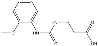 3-({[(2-methoxyphenyl)amino]carbonyl}amino)propanoic acid Struktur