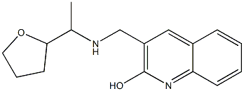 3-({[1-(oxolan-2-yl)ethyl]amino}methyl)quinolin-2-ol Struktur