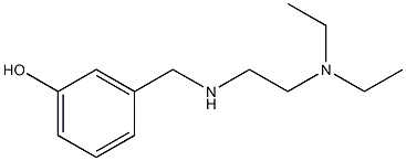 3-({[2-(diethylamino)ethyl]amino}methyl)phenol Struktur