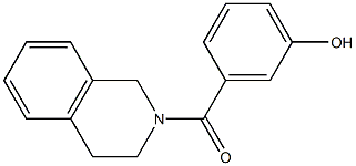 3-(1,2,3,4-tetrahydroisoquinolin-2-ylcarbonyl)phenol Struktur