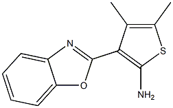 3-(1,3-benzoxazol-2-yl)-4,5-dimethylthiophen-2-amine Struktur