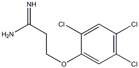 3-(2,4,5-trichlorophenoxy)propanimidamide Struktur