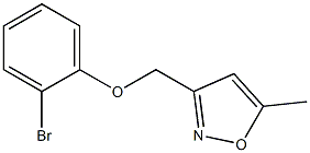 3-(2-bromophenoxymethyl)-5-methyl-1,2-oxazole Struktur