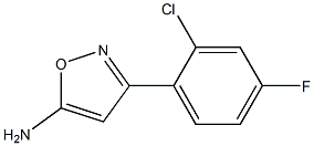 3-(2-chloro-4-fluorophenyl)-1,2-oxazol-5-amine Struktur