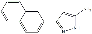 3-(2-naphthyl)-1H-pyrazol-5-amine Struktur