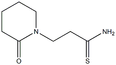 3-(2-oxopiperidin-1-yl)propanethioamide Struktur