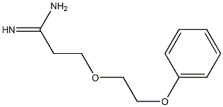 3-(2-phenoxyethoxy)propanimidamide Struktur