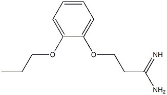 3-(2-propoxyphenoxy)propanimidamide Struktur