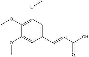 3-(3,4,5-trimethoxyphenyl)prop-2-enoic acid Struktur