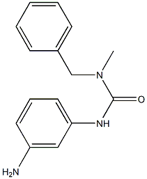 3-(3-aminophenyl)-1-benzyl-1-methylurea Struktur