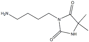 3-(4-aminobutyl)-5,5-dimethylimidazolidine-2,4-dione Struktur