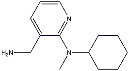 3-(aminomethyl)-N-cyclohexyl-N-methylpyridin-2-amine Struktur