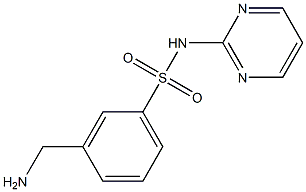 3-(aminomethyl)-N-pyrimidin-2-ylbenzenesulfonamide Struktur