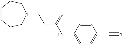 3-(azepan-1-yl)-N-(4-cyanophenyl)propanamide Structure