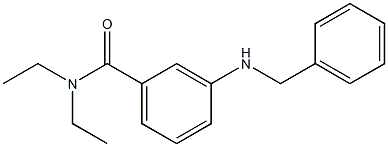 3-(benzylamino)-N,N-diethylbenzamide Struktur