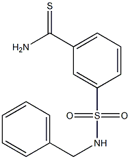 3-(benzylsulfamoyl)benzene-1-carbothioamide Struktur