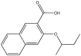 3-(butan-2-yloxy)naphthalene-2-carboxylic acid Struktur