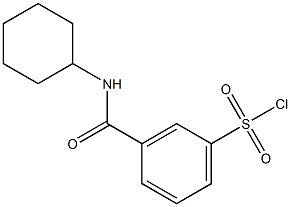 3-(cyclohexylcarbamoyl)benzene-1-sulfonyl chloride Struktur