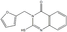 3-(furan-2-ylmethyl)-2-sulfanyl-3,4-dihydroquinazolin-4-one Struktur