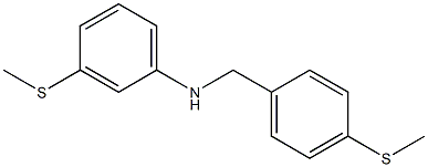 3-(methylsulfanyl)-N-{[4-(methylsulfanyl)phenyl]methyl}aniline Struktur