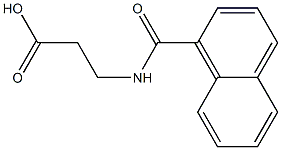 3-(naphthalen-1-ylformamido)propanoic acid Struktur