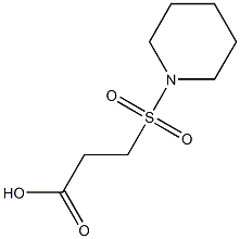 3-(piperidine-1-sulfonyl)propanoic acid Struktur