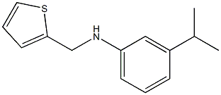 3-(propan-2-yl)-N-(thiophen-2-ylmethyl)aniline Struktur