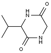 3-(propan-2-yl)piperazine-2,5-dione Struktur