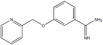 3-(pyridin-2-ylmethoxy)benzenecarboximidamide Struktur