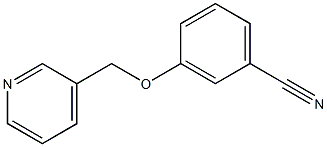 3-(pyridin-3-ylmethoxy)benzonitrile Struktur