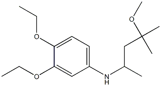 3,4-diethoxy-N-(4-methoxy-4-methylpentan-2-yl)aniline Struktur